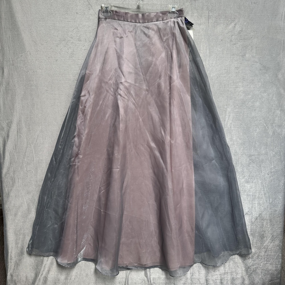 J.B.S. LTD. Skirt Womens 8 Pink Chiffon A-Line Long Lined Formal Evening